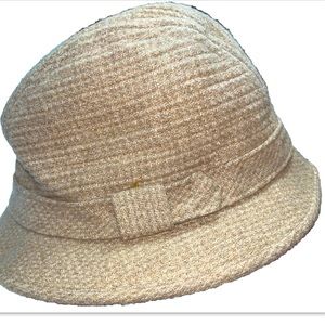 Country Gentleman TAN FEDORA Hat Cap Size 7 1/4 United Hatters Millinery BEIGE